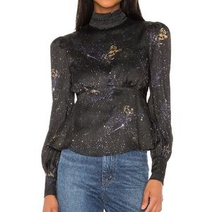 Revolve Zodiac Satin Blouse